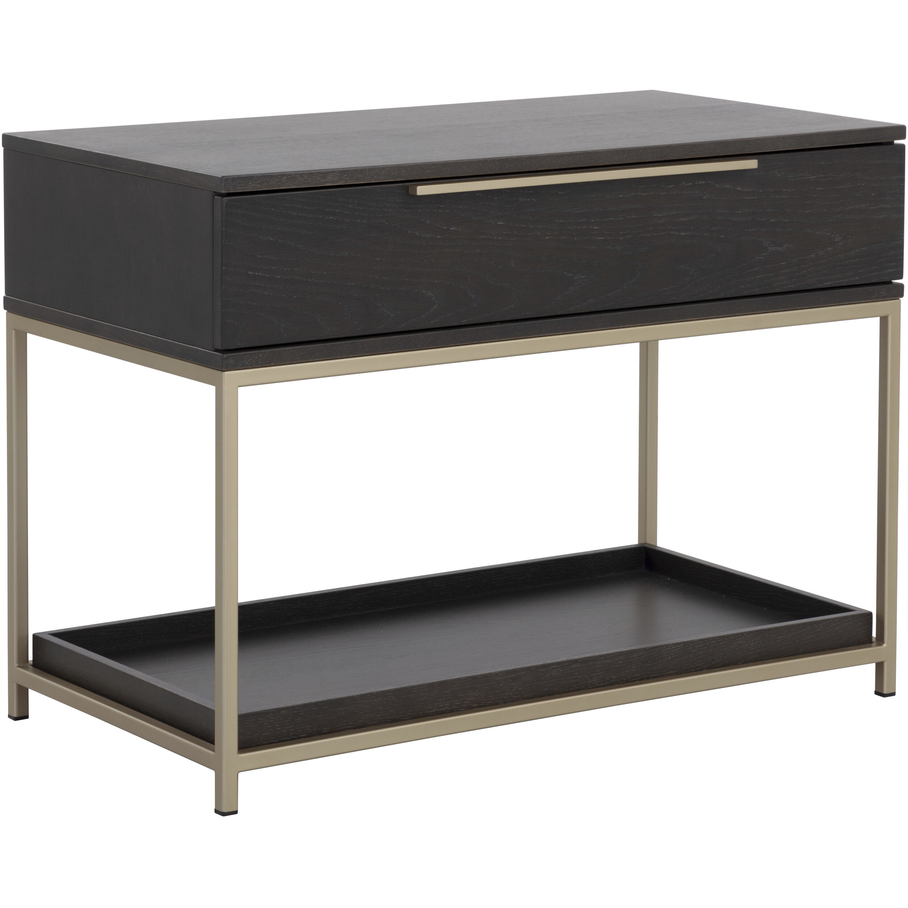 Rebel 38 X 27.25 inch Gold / Charcoal Grey Night Stand, Large